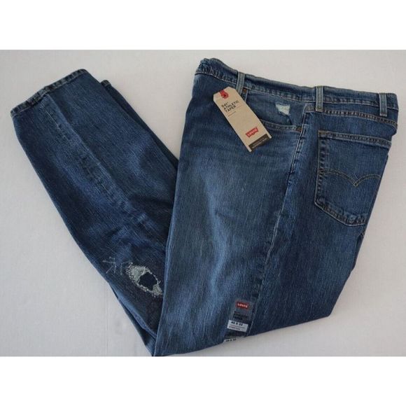 Levi's 541 Men Sz 40x32 Fremont Swish Distress Athletic Taper Eco Ease Jeans $70 - Picture 7 of 9